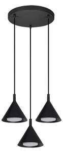 BRILAGI - LED Lampă suspendată pe cablu CONE TRIPLE ROUND 3xGX53/15W/230V negru