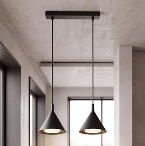 BRILAGI - LED Lustră suspendată pe cablu CONE DOUBLE 2xGX53/15W/230V neagră