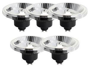 Set de 5 becuri LED GU10 reglabile 111mm 10.5W 770LM 4000K