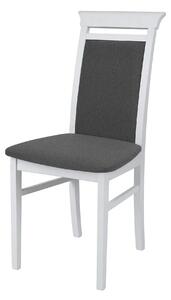 Scaun IDENTO, gri/alb, stofa/lemn, 44x57x95 cm