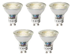 Set de 5 becuri LED GU10 reglabile 3W 200 lm 4000K