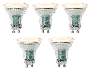 Set de 5 becuri LED GU10 reglabile cu senzor crepuscular 3W 200 lm 2200K