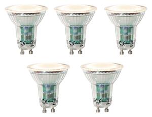 Set de 5 becuri LED GU10 cu senzor crepuscular 3W 200 lm 2700K