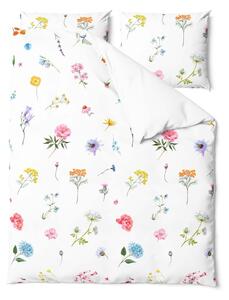 Lenjerie de pat din bumbac pentru pat dublu Bonami Selection Fleur, 160 x 220 cm
