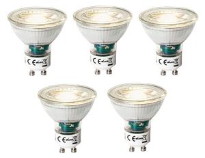 Set de 5 becuri LED GU10 cu 3 trepte de intensitate luminoasă, 7W, 600 lm, 3000K
