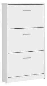Pantofar NEPO PLUS, alb, PAL laminat, 70x18x121 cm