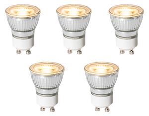 Set de 5 becuri LED GU10 cu 3 trepte de intensitate luminoasă, 35 mm, 4 W, 220 lm, 2700 K