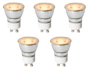 Set de 5 becuri LED GU10 dimabile 35mm 4W 200 lm 2200K