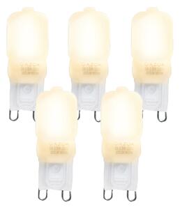 Set de 5 becuri LED G9 CUTE PC 2W 200lm 2700K