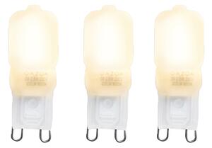 Set de 3 becuri LED G9 CUTE PC 2W 200lm 2700K