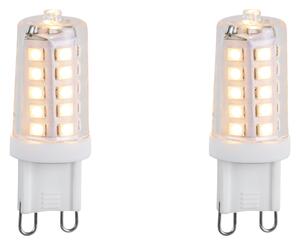 Set de 2 becuri LED G9 reglabile 3.2W 250lm 2200K