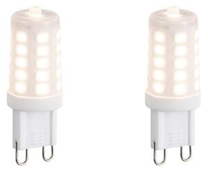 Set de 2 becuri LED G9 reglabile cu intensitatea luminii Opal 3W 250lm 3000K