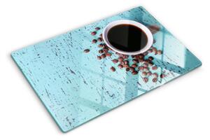 Tocător de bucătărie Cafea și boabe de cafea