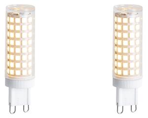 Set de 2 becuri LED G9 reglabile 5,5W 500 lm 2700K