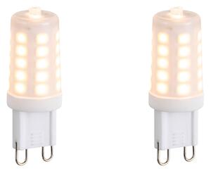 Set 2 Becuri LED G9 reglabile Opal 3W 250lm 2200K
