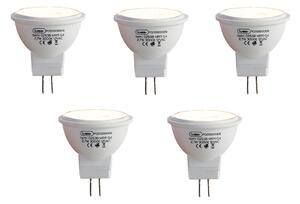 Set de 5 becuri LED G4 MR11 2.7W 210lm 3000K 12V