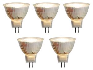 Set de 5 becuri LED GU5.3 MR16 5W 420lm 2700K 12V