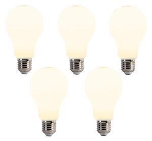 Set de 5 becuri LED E27 A67 Opal 8W 900lm 2700K
