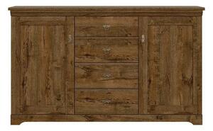 Comoda PATRAS KOM2D4S, stejar april, PAL, 153x45x93 cm