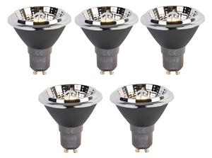 Set de 5 becuri LED GU10 cu 3 trepte de reglare a intensității luminii de la cald la neutru AR70 6W 320lm 2000-3000K