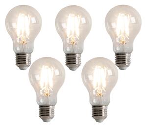 Set de 5 becuri LED E27 reglabile în 3 trepte A60 5W 500lm 2700K