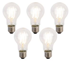 Set de 5 becuri LED E27 reglabile în 3 trepte A60 5W 700 lm 2700K