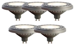 Set de 5 becuri LED GU10 AR111 8W 750 lm 3000K