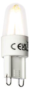 Set de 5 becuri cu filament LED G9 1.8W 170lm 2300K