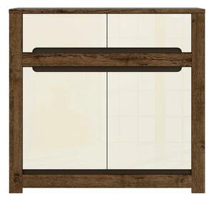 Comoda RUSO KOM2D2S, nuc/bej, PAL, 104x46x99 cm