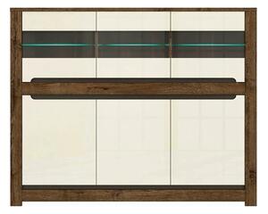 Comoda RUSO KOM3W3D, nuc/bej, PAL, 149x46x121 cm