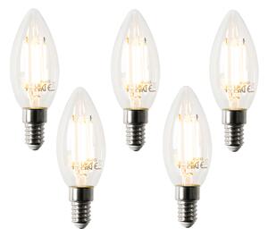 Set de 5 becuri LED inteligente E14 B35 4,5W 470 lm 2700K