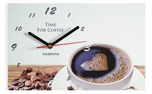 Un ceas de perete cu cafea