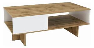 Masuta cafea Zele, stejar wotan/alb, PAL, 120X60X46 cm