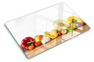 Tocător sticlă Fructe pe o placă