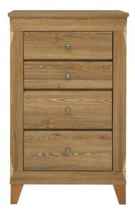 Comoda BERGEN KOM4S, stejar auriu, PAL, 72x47x116 cm
