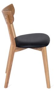 Scaun de sufragerie din stejar cu șezut negru Arch - Bonami Selection