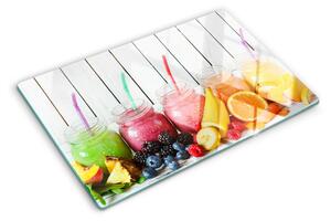 Tocător din sticlă Cocktailuri de fructe cu adaosuri