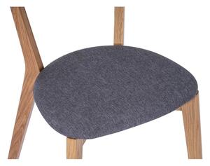 Scaun de sufragerie din stejar cu șezut gri Arch - Bonami Selection