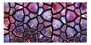 Panou bucatarie, protectie plita, aragaz, antistropire, print UV model Textura Pietre Violet, 60x50 cm