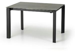 Masa extensibila HORIZON, gri/negru, ceramica, 120/180x85x76 cm