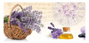 Panou bucatarie, protectie plita, aragaz, antistropire, print UV model Ghiveci de Lavanda, 60x50 cm