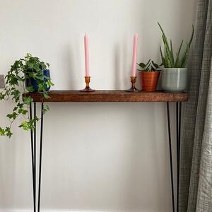 Masuta hol intrare, suport calorifer, seria wood Homs, 90 x 19 x 75cm,30438