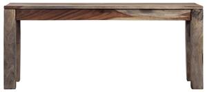 Bancă, gri, 110 cm, lemn masiv de sheesham
