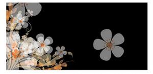 Panou bucatarie, protectie plita, aragaz, antistropire, print UV model Desen Floral, 60x50 cm
