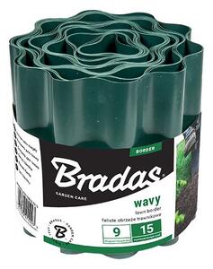 Bordură plastic ondulat 10cmx9m verde
