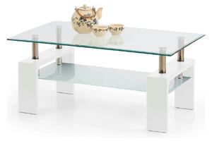 Masuta DIANA INTRO, transparent/alb, 100x60x45 cm