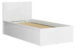 Pat TETRIX 90x200, alb, PAL, cu somiera