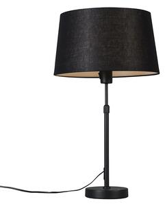 Lampă de masă neagră cu umbră neagră reglabilă de 35 cm - Parte