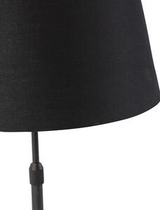 Lampă de masă neagră cu umbră neagră cu aur 35 cm - Parte