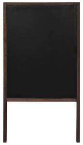 Tablă neagră cu două fețe, lemn cedru, verticală, 60 x 80 cm